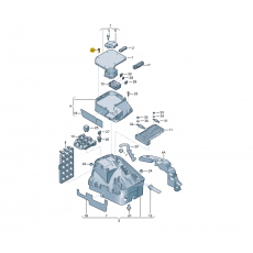 Коробка предохранителей верхняя винт M5x10 VAG N90877702