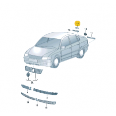 Эмблема надпись TDI VAG 3B0853675ABGQF