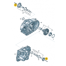 ШРУС внутренний ответная часть БОЛТ М8x83.2 1.9 2.0 L/R VAG 02J409359