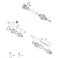 ШРУС внутренний комплект с пыльником >>70-R-136290 (Z=33) GKN 302305