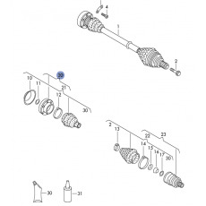 ШРУС внутренний комплект с пыльником >>70-R-136290 (Z=33) MEYLE 1004980068