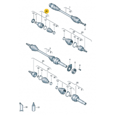 ШРУС внутренний L МКПП-6 2.5+4Motion повреждена упаковка   GKN 304843