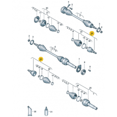 ШРУС наружный комплект 1.9 2.0 GKN 303993