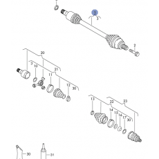 ШРУС привод в сборе L GKN 302830