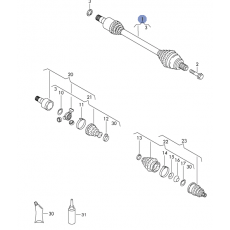 ШРУС привод в сборе R GKN 302833