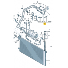 Трубка кондиционера VAG 7H1820741K