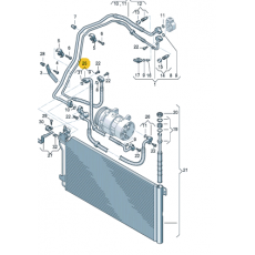 Трубка кондиционера VAG 7H0820721AC