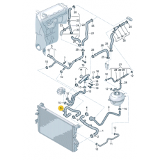 Шланг системы охлаждения VAG 7H0122101