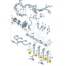 Шайба под форсунку BOSCH F00VP01004