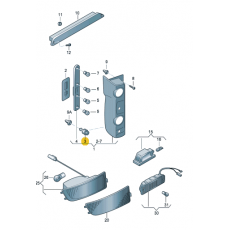 Фонарь задний стопор VAG 2E0945230
