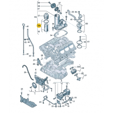 Фильтр масляный MAHLE OX164D