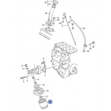 Фильтр масляный 1X,ABL Kolbenschmidt 50013515