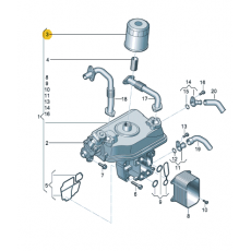 Фильтр масляный 2010-- CFCA MAHLE OC1053