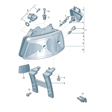 Фара L Transporter DEPO 441-1168L-LD-EM