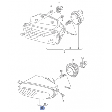 Фара противотуманная R DEPO 441-2010R-UQ