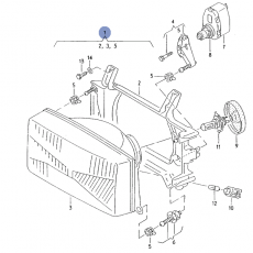 Фара R с крепежом DEPO 441-1114R-LD-E