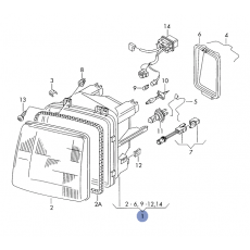 Фара R VAG 2D1941016A