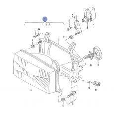 Фара L с крепежом DEPO 441-1114L-LD-E