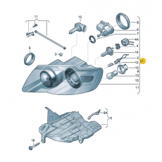 Фара левая Touareg 2007 >> 2010 VAG 7L6941039