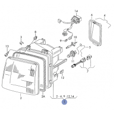 Фара L VAG 2D1941015A