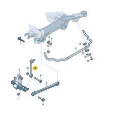 Тяга стабилизатора задняя L VAG 7L0505465D