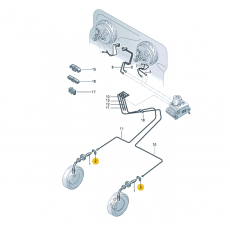 Трубка тормозная резиновая защелка Febi 19524