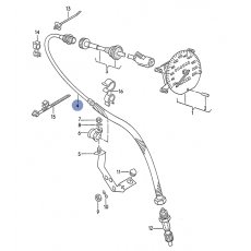 Трос спидометра (нижний) VAG 701957803H Б/У