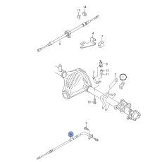 Трос ручного тормоза 28-35 L/R BOSCH 1987477852