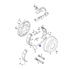 Трос ручника R LT 35Z шасси 295 L=1500mm Cofle 10.7382