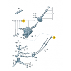 Трос КПП фиксатор VAG 7H0711761B
