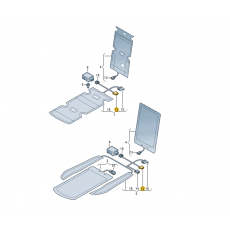 Корпус плоского разъема 2 контакта  VAG 1J0972923