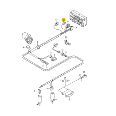 Корпус плоского разъема квадратный 1 контакта VAG 3A0972751H