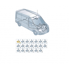 Корпус плоского разъема полукруглый 1 контак VAG 071973751