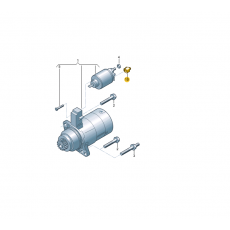 Корпус плоского разъема полукруглый 1 контак стартер T-5 VAG 1K0973751