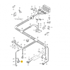 Корпус плоского разъема полукруглый 4 контакта TE PARTS 7821624