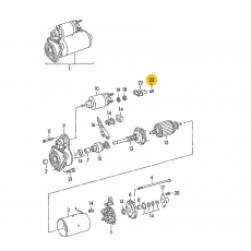 Корпус плоского разъема уплотнитель провода 4 QMM 9x7,8MM VAG 357972742C