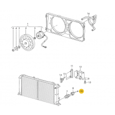 Корпус плоского разъема уплотнитель провода 4 QMM 9x7,8MM VAG 357972742C