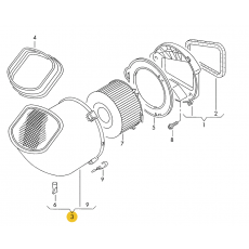 Корпус салонного фильтра в сборе VAG 701815915C Б/У