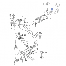 Торсион L VAG 7D0411103 Б/У