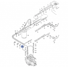 Топливопровод от фильтра к насосу 1X ABL VAG 701201204BG Б/У