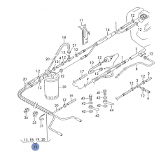 Топливопровод от фильтра к насосу 1X ABL VAG 701201204BG