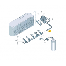 Топливопровод от насоса 2.5 VAG 070127511C