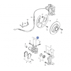 Суппорт задний L PATRON PBRC023