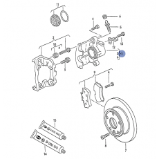 Суппорт 14" диск L TRW BHW124E