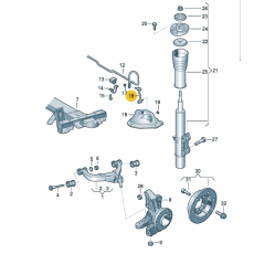 Стойка стабилизатора R VAG 2E0411318C