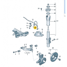 Стойка стабилизатора L FIXAR FP0702L