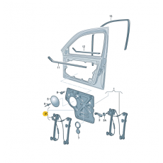 Стеклоподъёмник левый MAGNETI MARELLI 350103126300