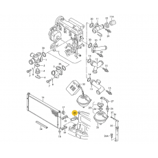 Кронштейн крепл радиатора R 70-N-002 001>> VAICO V10-2106