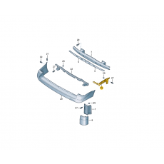 Накладка над задним бампером кронштейн R VAG 7H0807394C