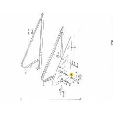 Кронштейн форточки вал VAG 281837643